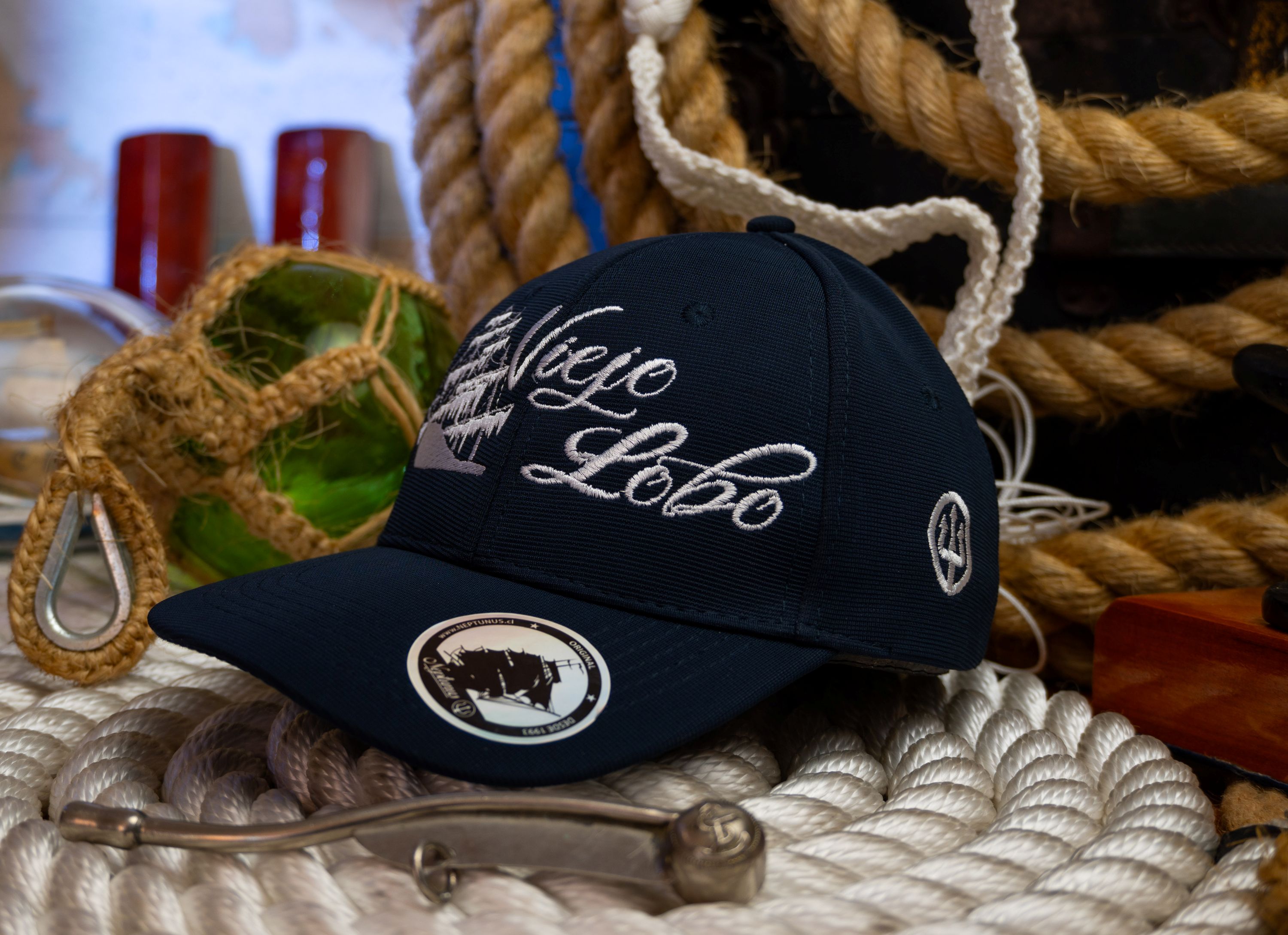 gorro bordado viejo lobo de mar